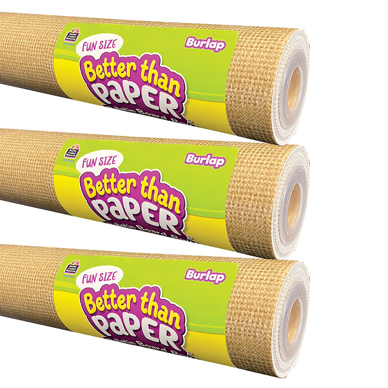 (3 EA) 12FTX18IN BURLAP BETTER PAPR