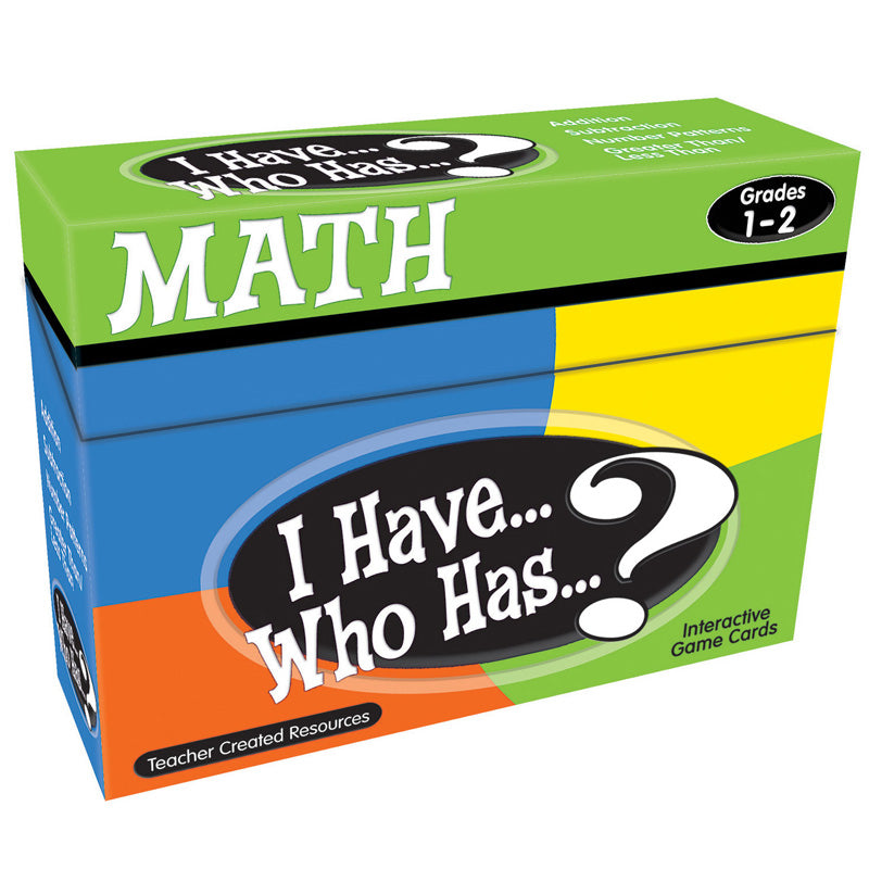 I HAVE WHO HAS MATH GAMES GR 1-2