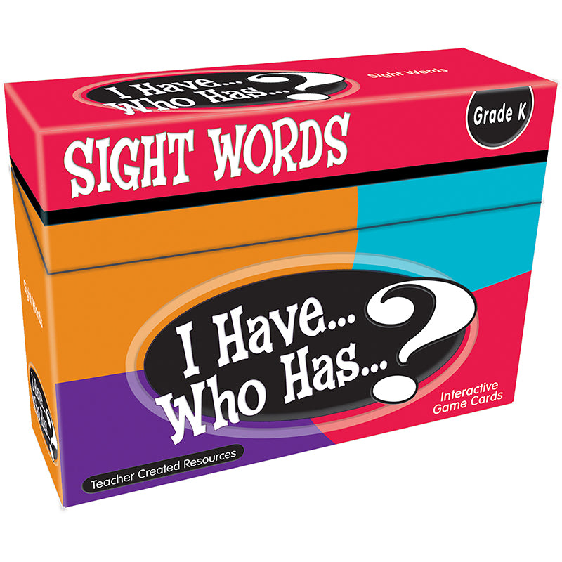 I HAVE WHO HAS GR K SIGHT WORDS