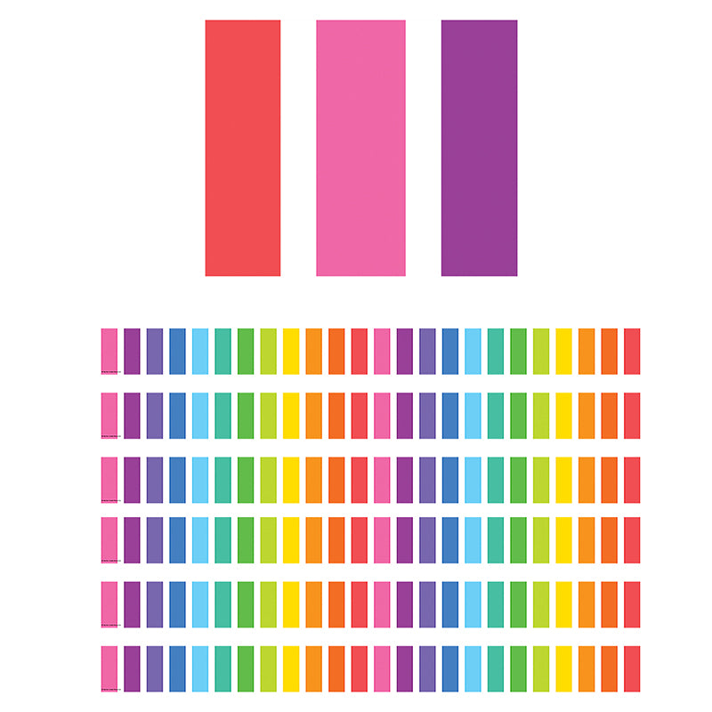 (6 PK) COLORFUL STRIPES STRAIGHT