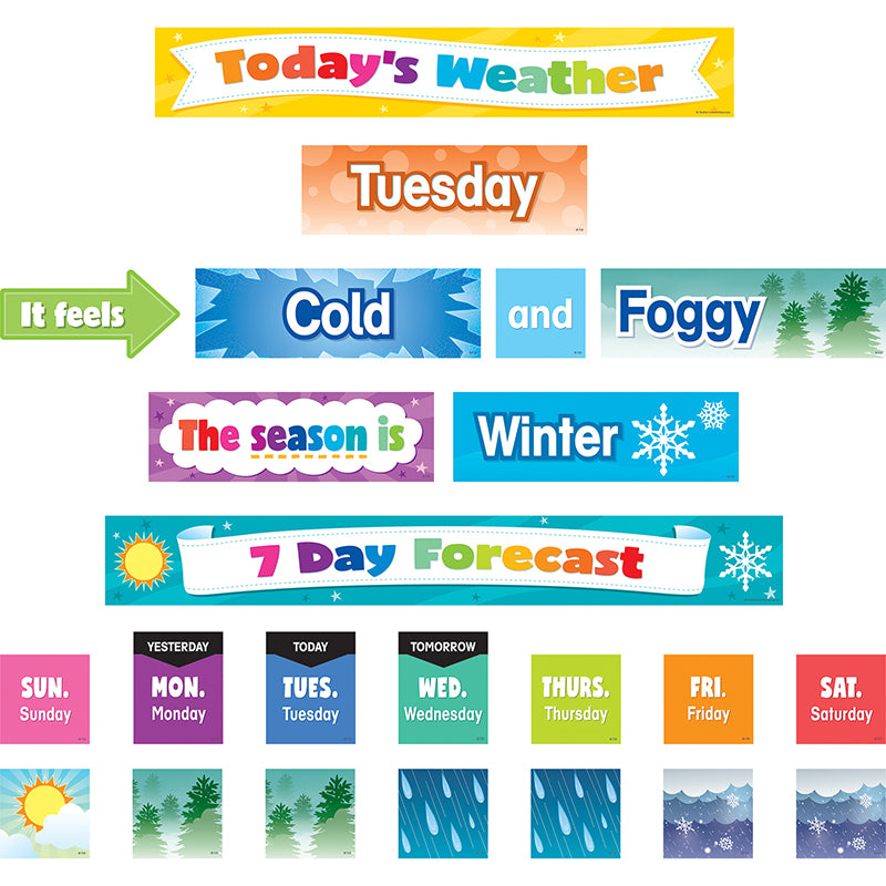 WEATHER POCKET CHART CARDS