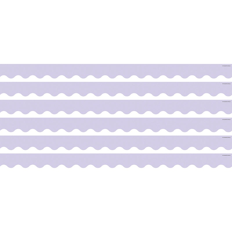 (6 PK) LAVENDER SCALLOPED BORDER