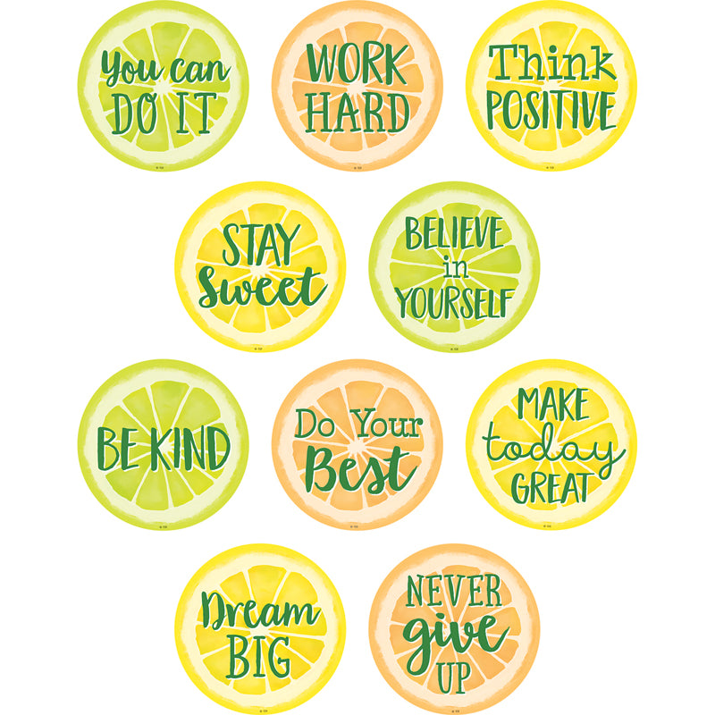 LEMON ZEST POSITIVE SAYING ACCENTS