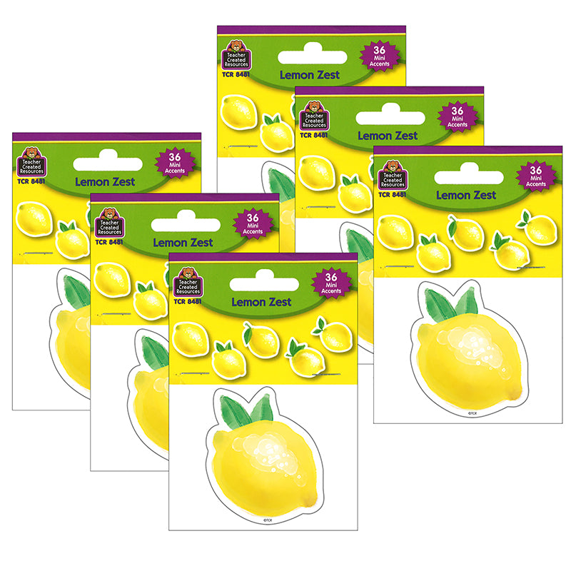 (6 PK) LEMON ZEST MINI ACCENTS