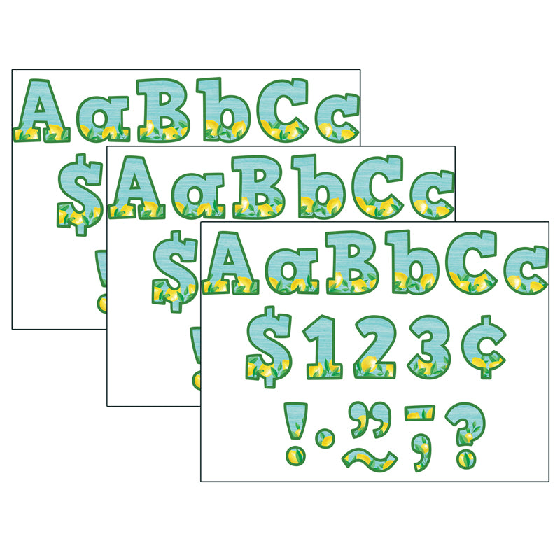 (3 PK) LEMON ZEST BOLD BLOCK 4IN