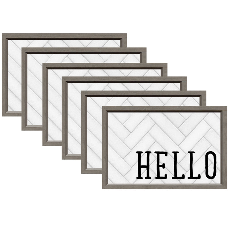 (6 PK) MODERN FARMHOUSE HELLO POST