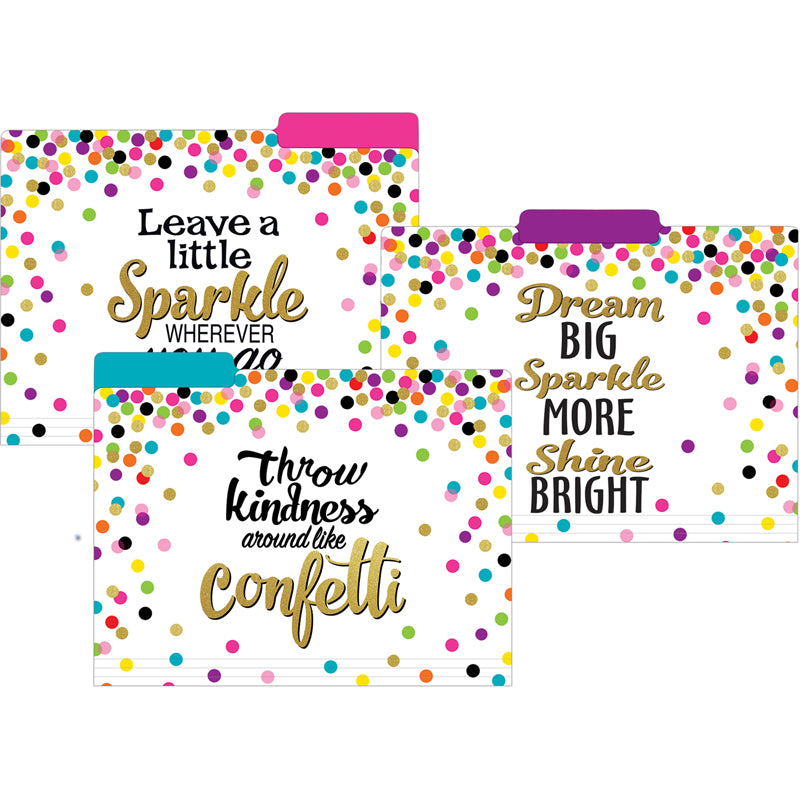 CONFETTI FILE FOLDERS