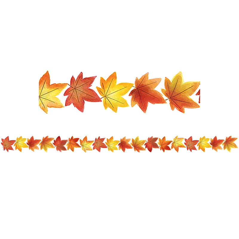 FALL LEAVES DIE CUT BORDER TRIM