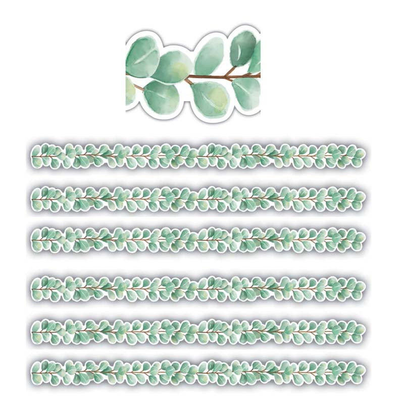 (6 PK) EUCALYPTUS DIE CUT BORDER
