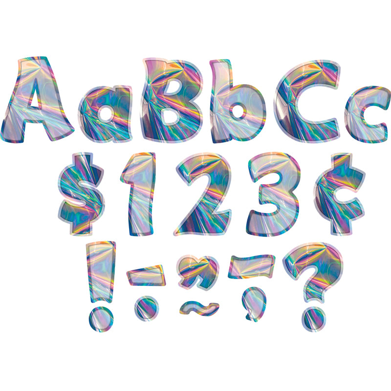 IRIDESCENT FUNTASTIC 4IN LETTERS