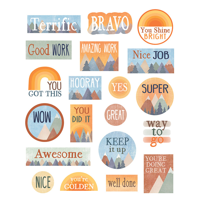 (12 PK) MOVING MOUNTAINS STICKERS