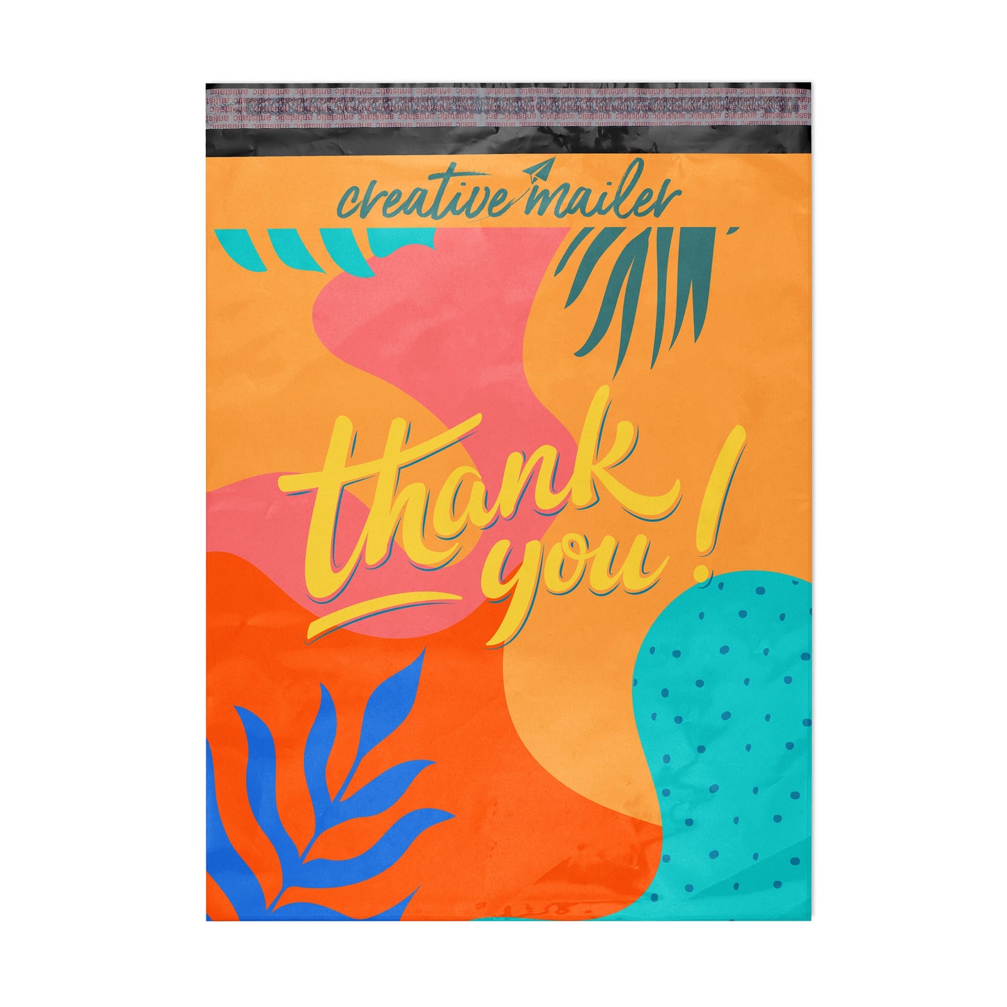 Poly Mailers 10x13 inch 100 pcs, Thank You Shipping Bags with Colorful Packaging Design, Self Adhesive Strip 2.35 Mil Durable Mailing Envelopes for Shipping Multipurpose