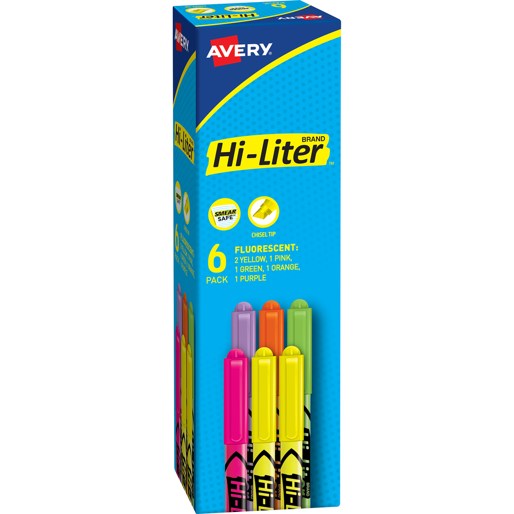 HI-LITER Pen Style Fluorescent Highlighter