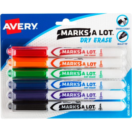 Marks-A-Lot Pen Style Dry Erase Marker