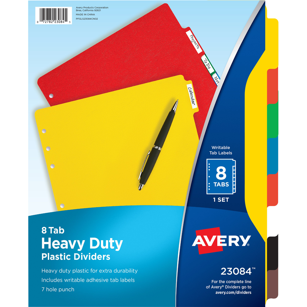 Heavy-Duty Plastic Tab Dividers