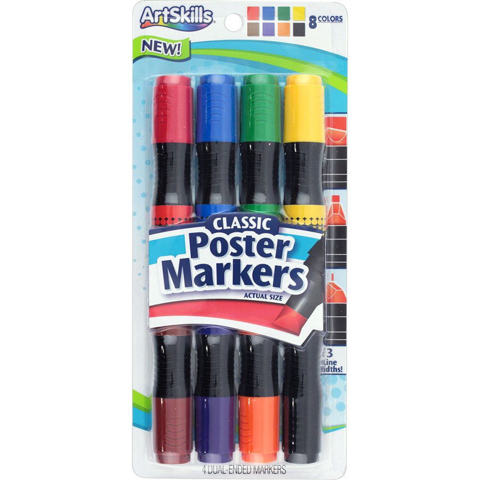 Classic Permanent Dual-Ended Poster Markers