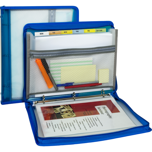 Zippered Binder with Expanding File