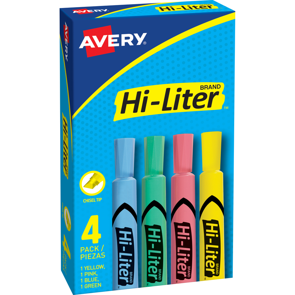 HI-LITER Desk Style Fluorescent Highlighter