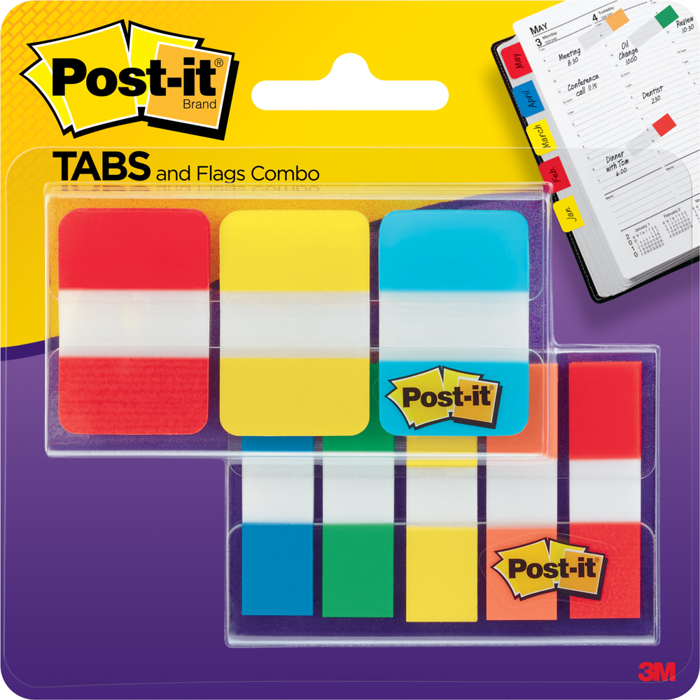 Post-it Tabs and Flags Combo Pack