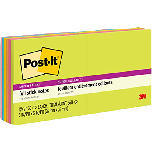 Post-it Super Sticky Notes