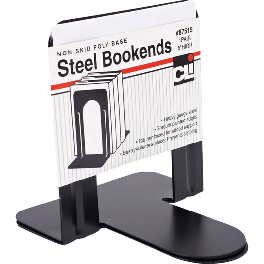 Steel Bookend Non-Skid