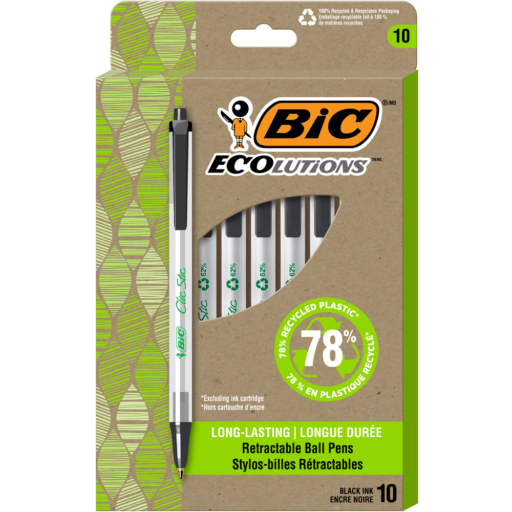 ECOlutions Recycled Clic Stic Retractable Ballpoint Pen