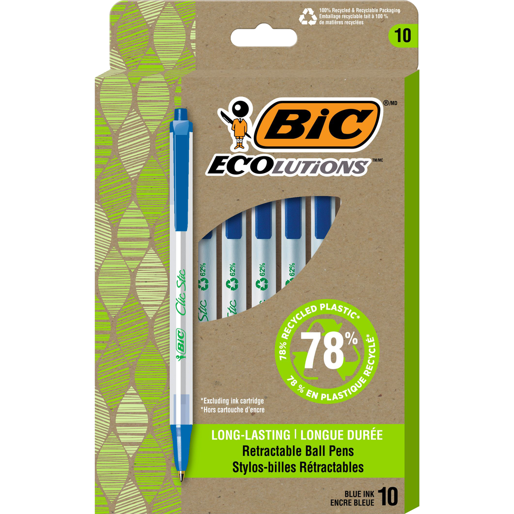 ECOlutions Recycled Clic Stic Retractable Ballpoint Pen