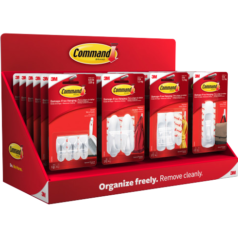 Command Everyday General Purpose Hooks PDQ Tray