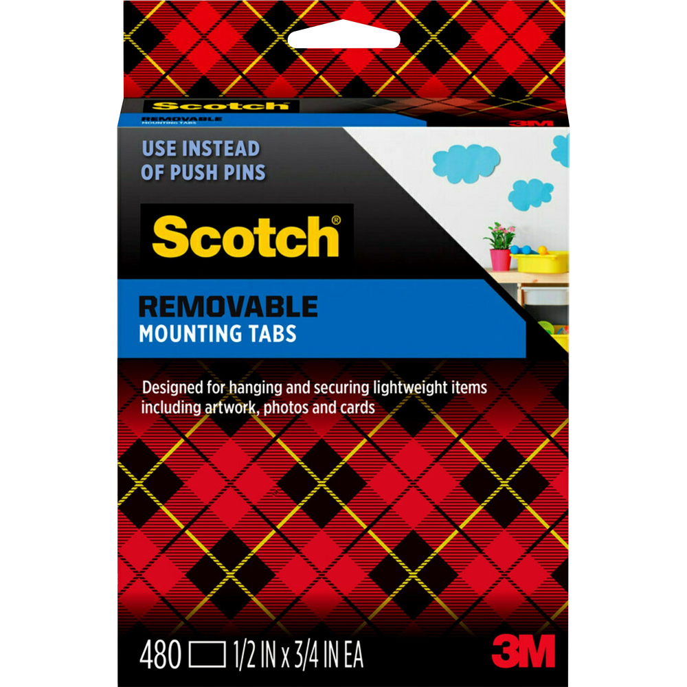 Scotch Removable Double Sided Mounting Tabs