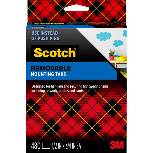 Scotch Removable Double Sided Mounting Tabs