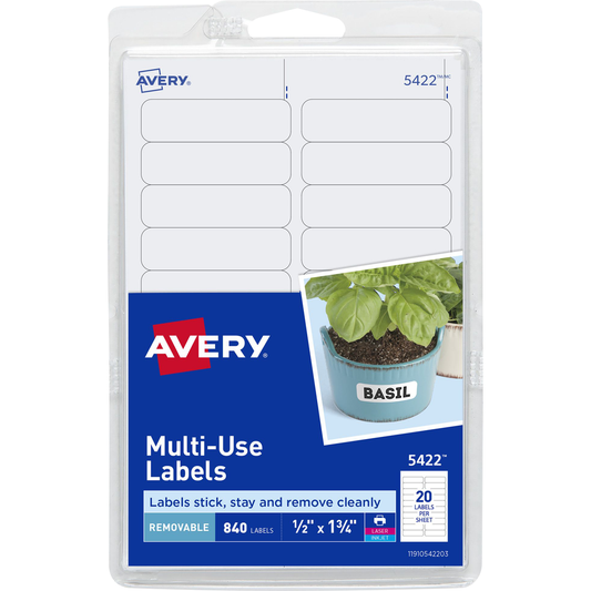 Multi-Use ID Labels Printable 4x6 Sheets