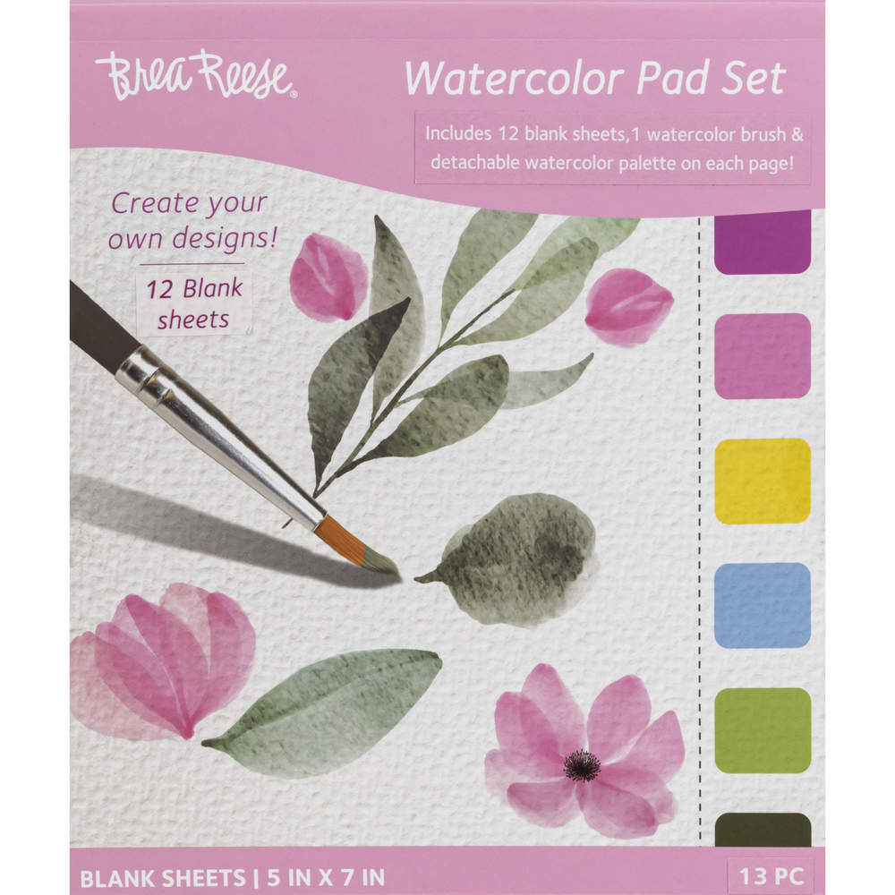 Watercolor with Paint Dots Flowers