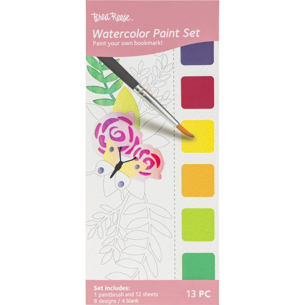 Watercolor with Paint Dots Flowers