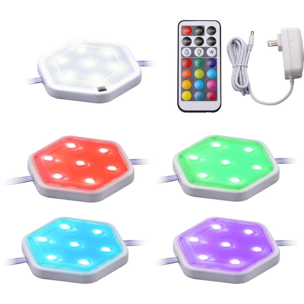 Black + Decker Color Changing LED Puck Light Kit