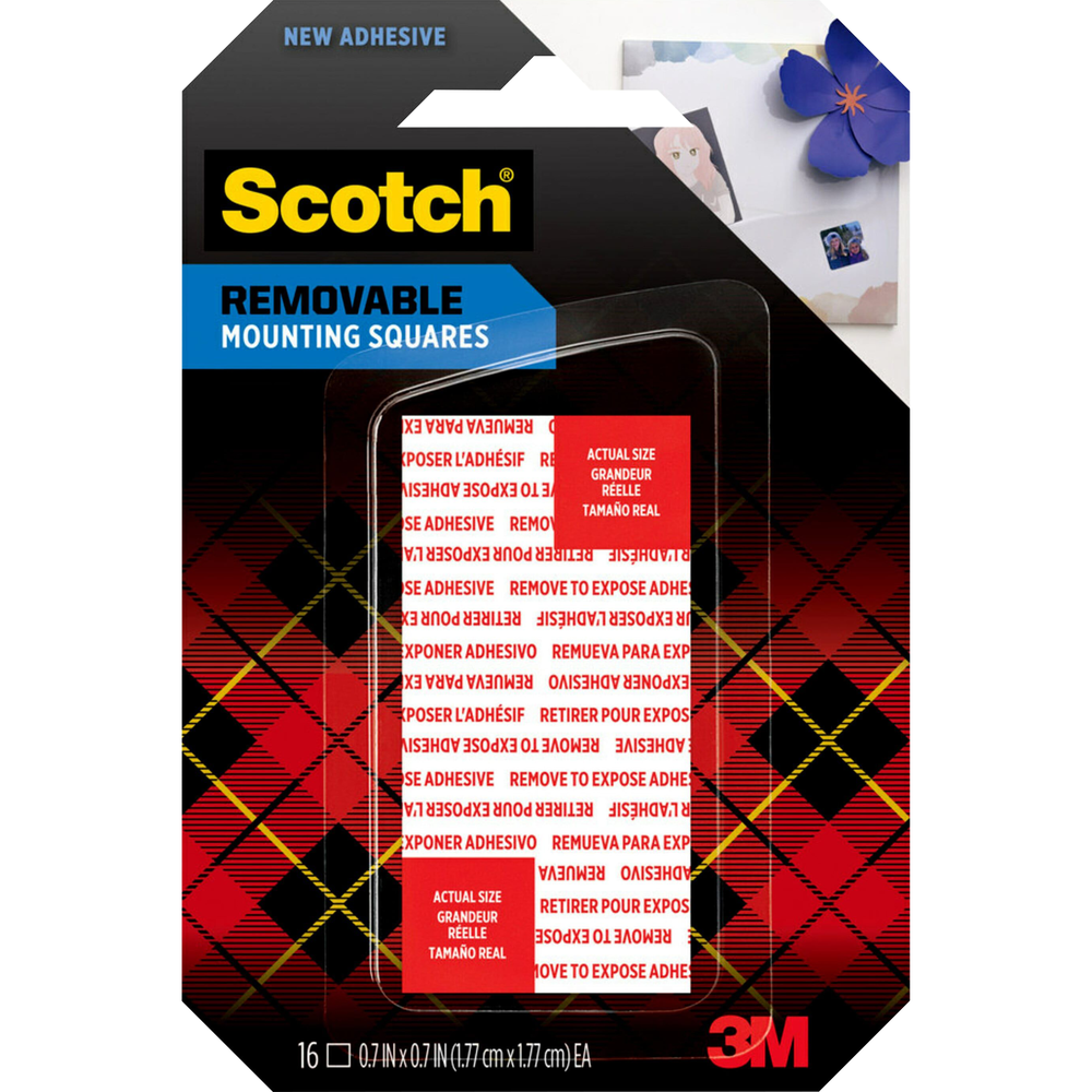 Scotch Removable Double-Sided Mounting Squares