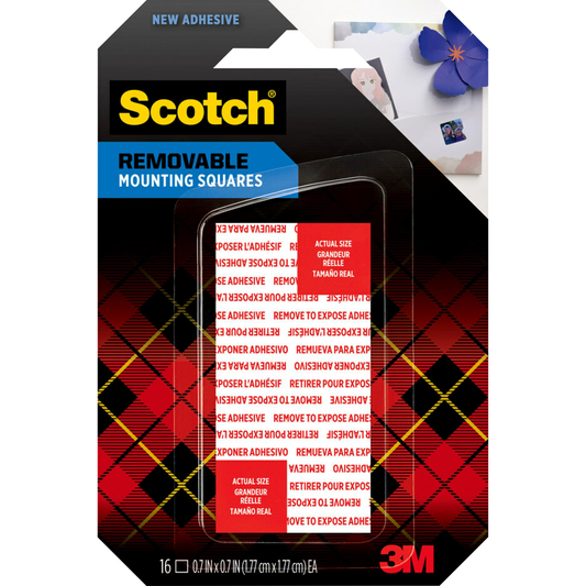 Scotch Removable Double-Sided Mounting Squares