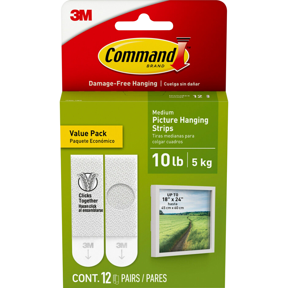 Command 10lb Picture Hanging Strips Value Pack