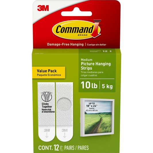Command 10lb Picture Hanging Strips Value Pack