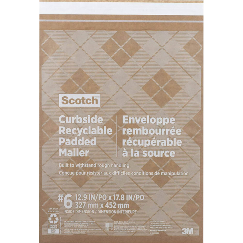 Scotch Curbside Recycleable Padded Mailer