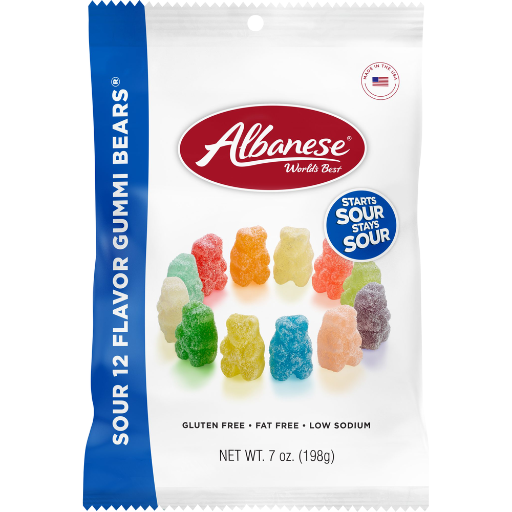 World's Best Sour 12 Flavor Gummi Bears