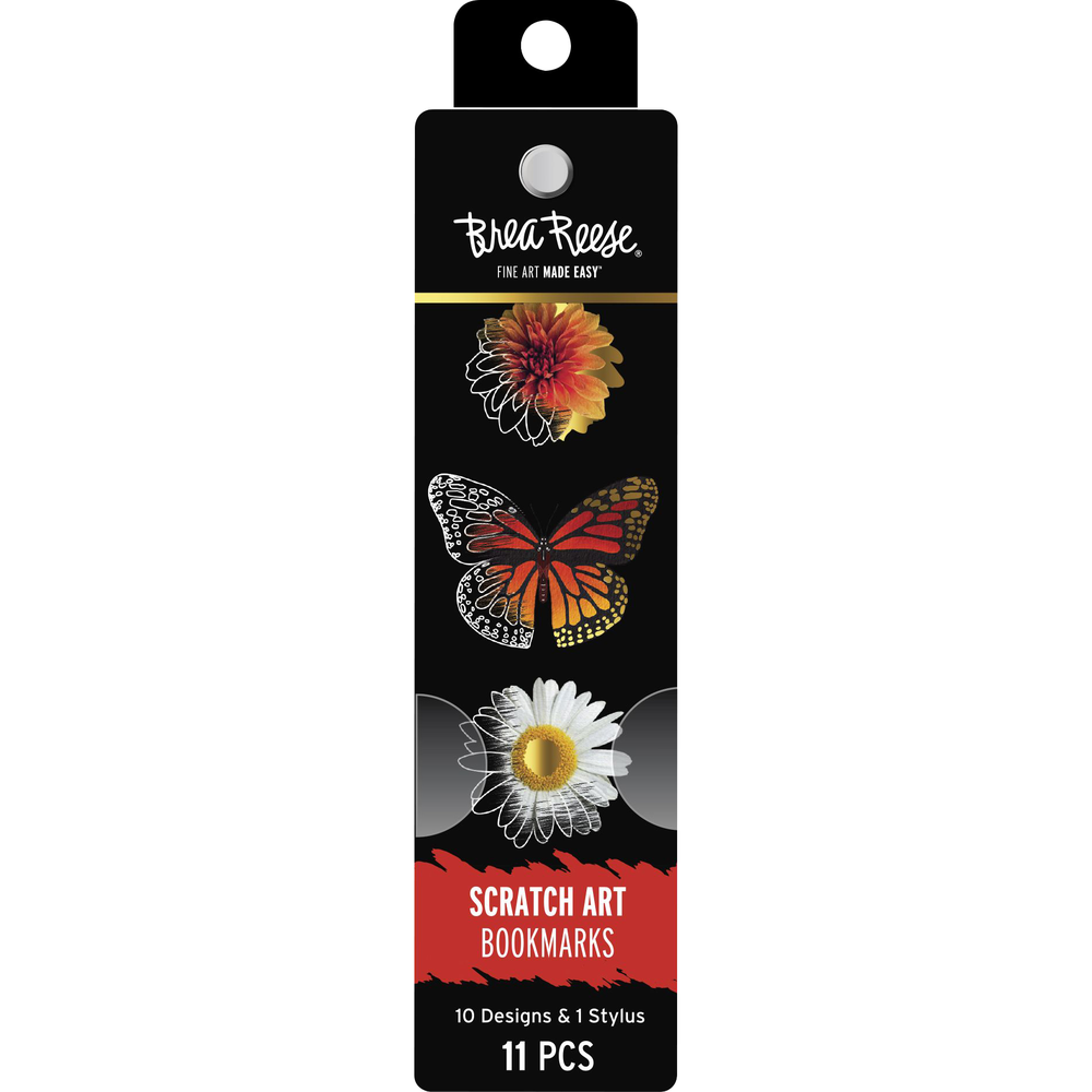 Insects Scratch Art Bookmarks