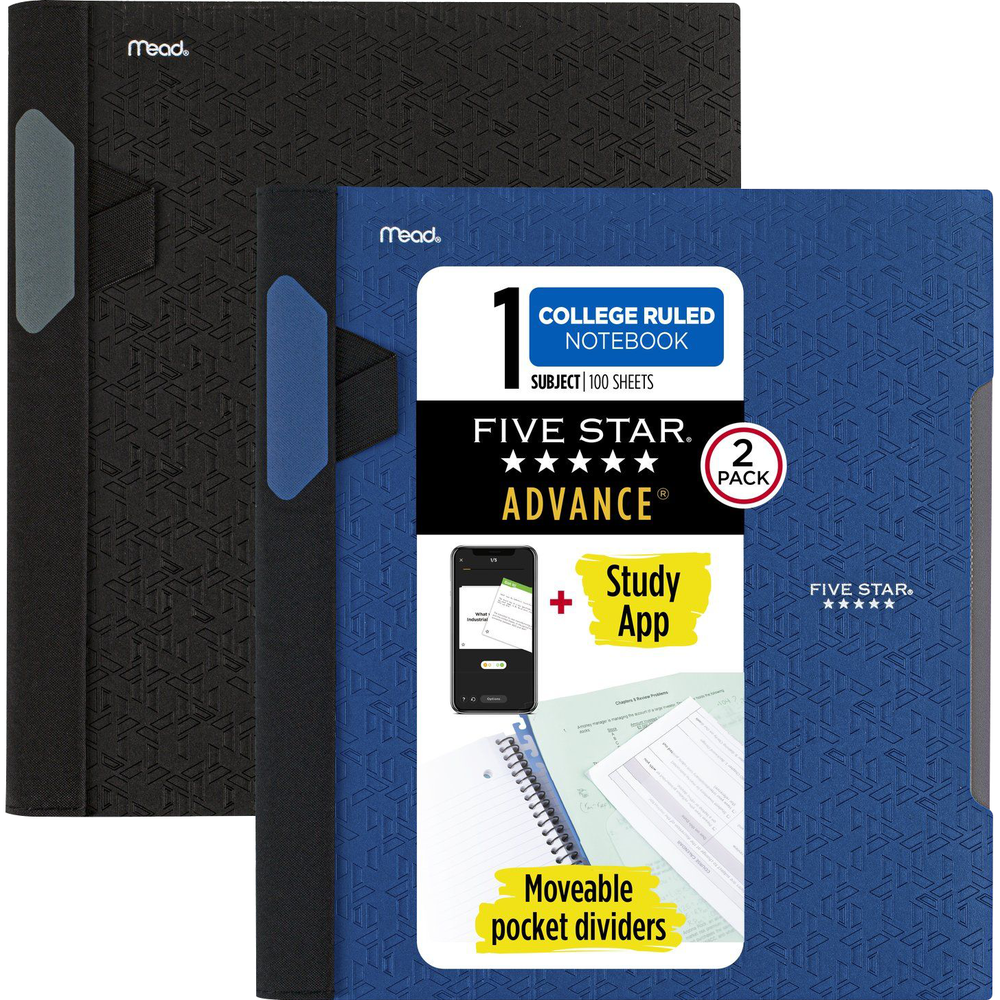 Five Star Advance Spiral Notebook Plus Study App