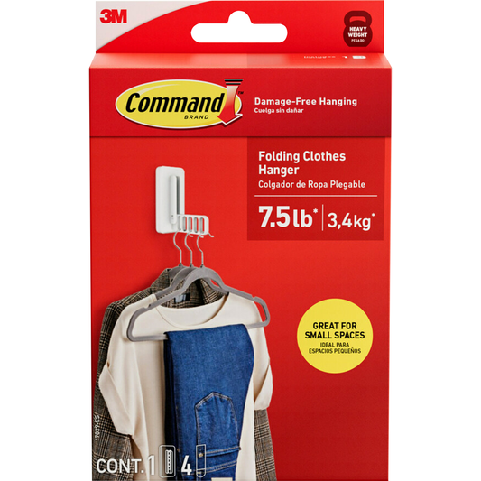 Command Folding Clothes Hanger