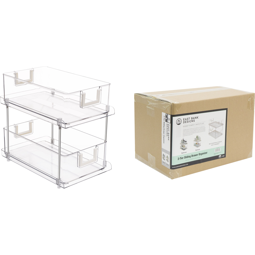 2-Tier Sliding Drawer Organizer
