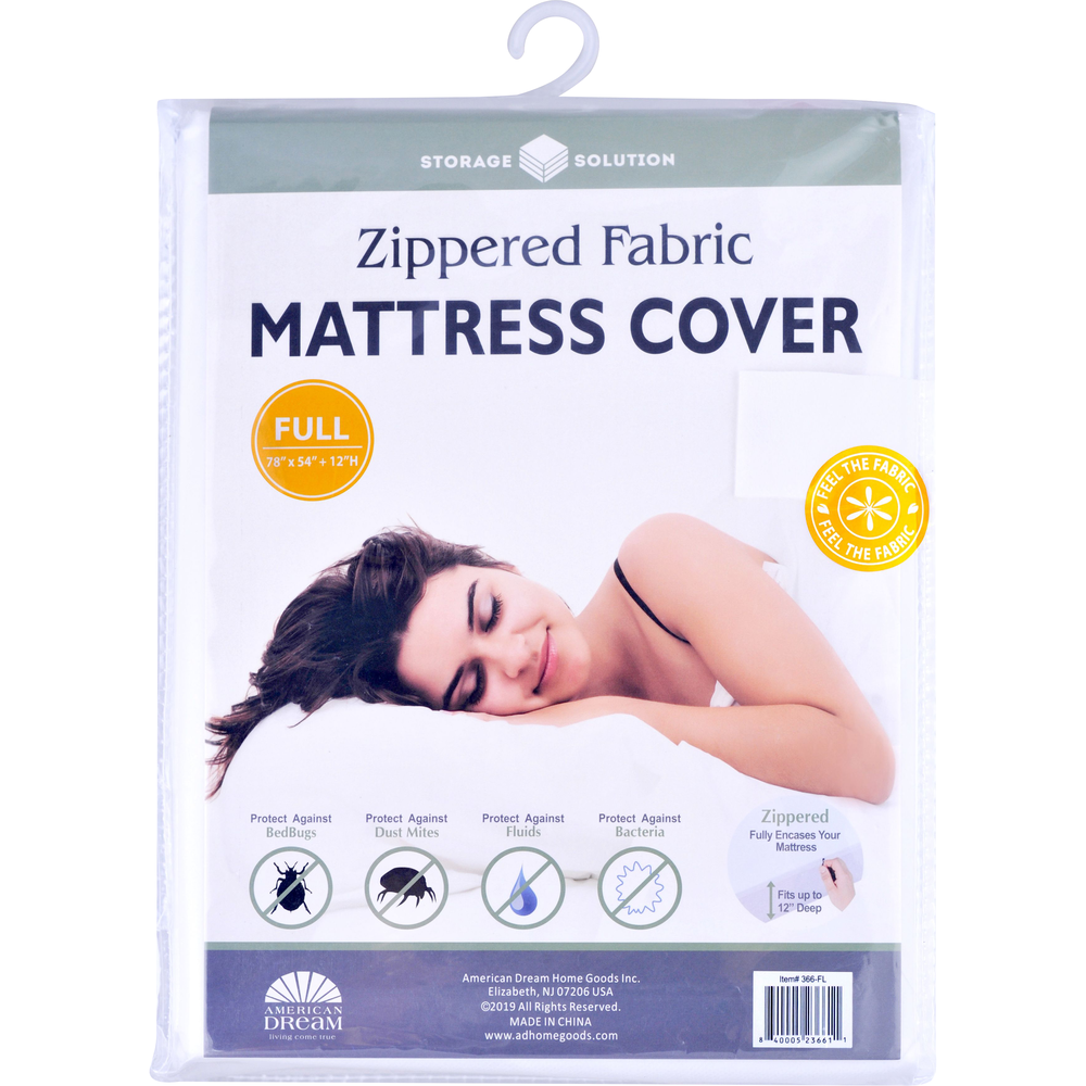 Full Fabric Mattress Cover with Zipper