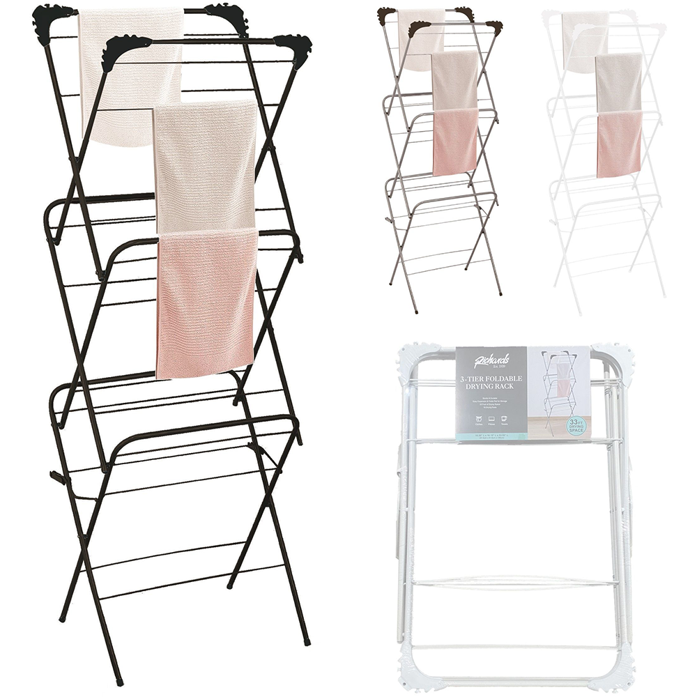 3-Tier Foldable Clothes Drying Rack