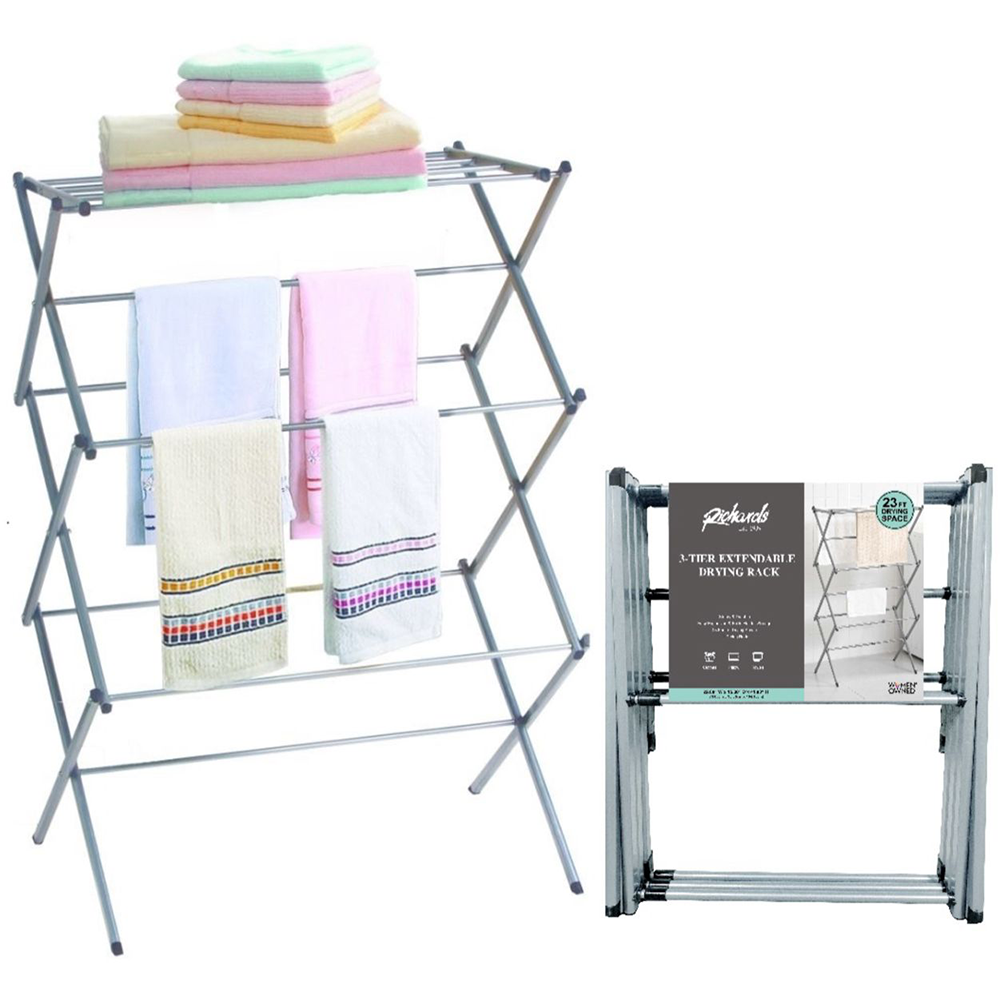3-Tier Top Shelf Folding Drying Rack