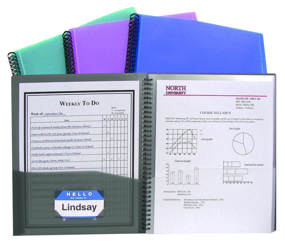 Poly 8-Pocket Poly Portfolio