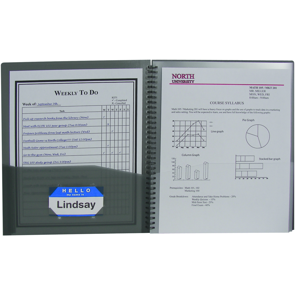 Poly 8-Pocket Poly Portfolio