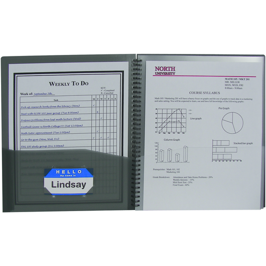 Poly 8-Pocket Poly Portfolio